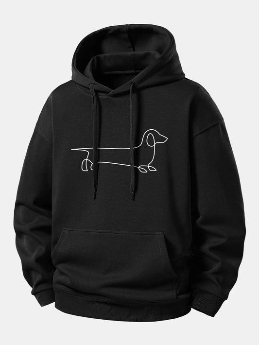 Dachshund Printed Hoodie