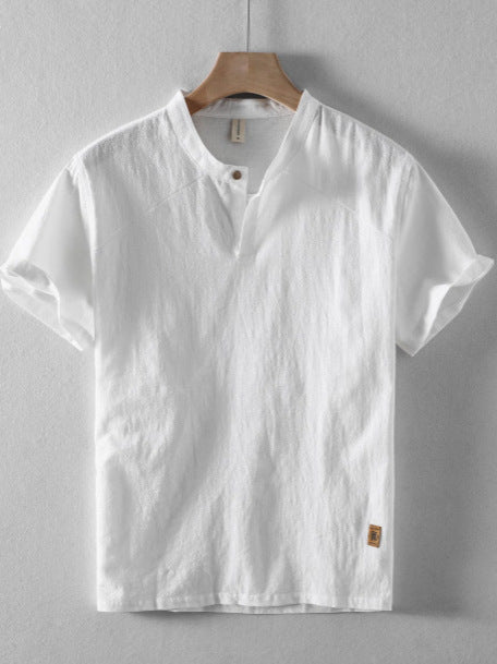 Men’s Grandad Collar Polo