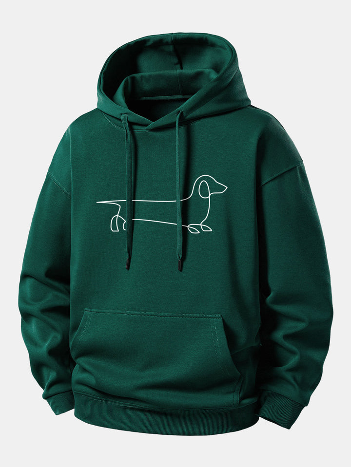 Dachshund Printed Hoodie