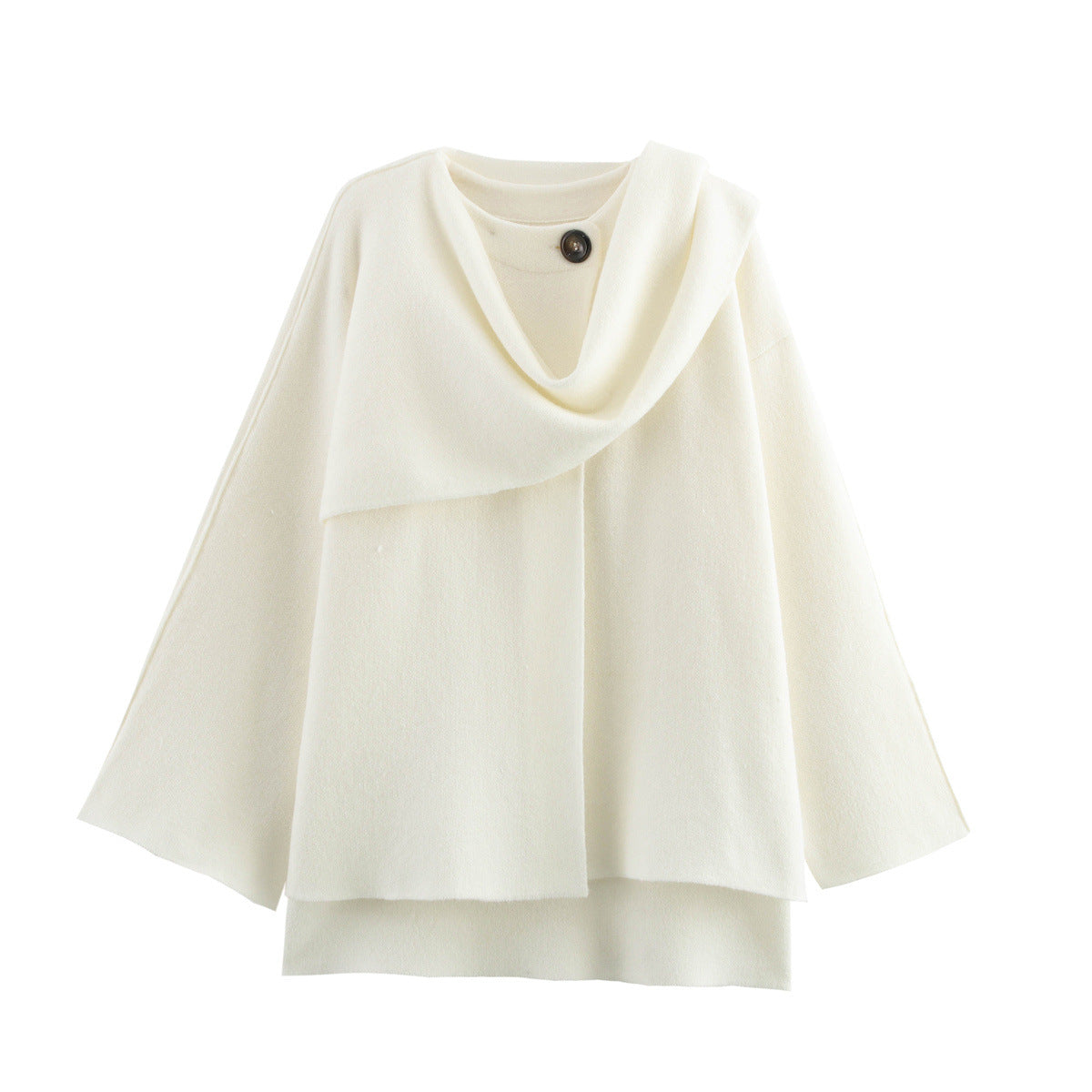 Ladies’ Draped Knit Poncho