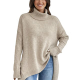 Ladies’ Long Roll Neck Jumper