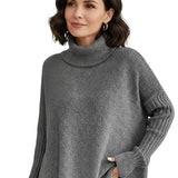 Ladies’ Long Roll Neck Jumper