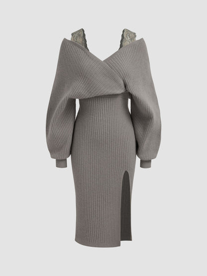 Off-Shoulder Dress - Rosemary