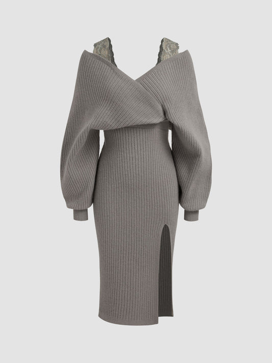 Off-Shoulder Dress - Rosemary