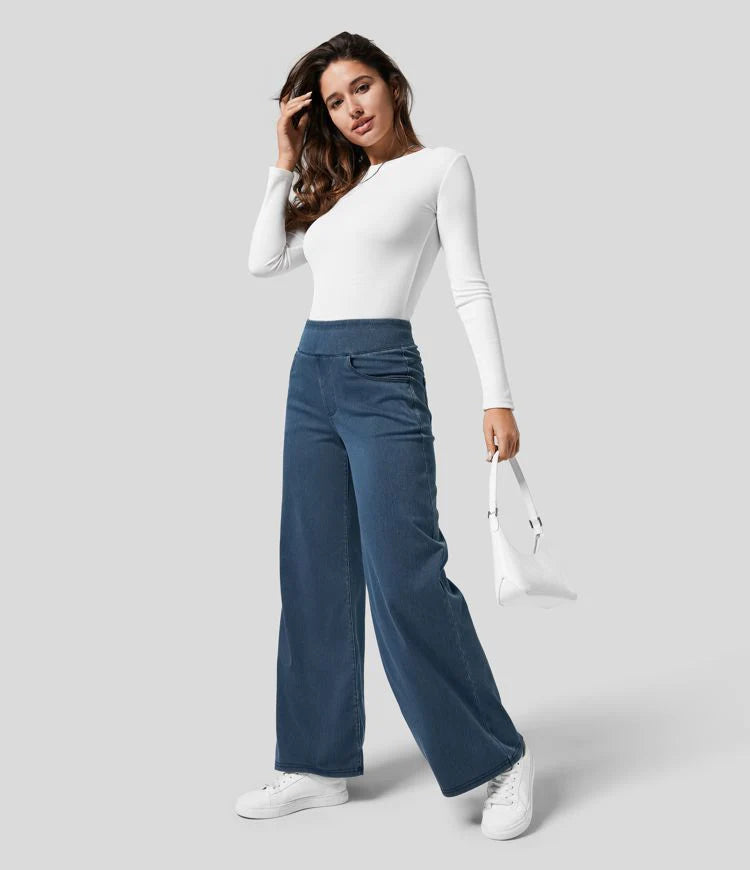 Denim Stretch Pants - Julia