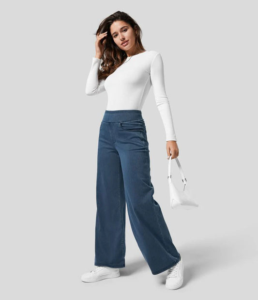 Denim Stretch Pants - Julia