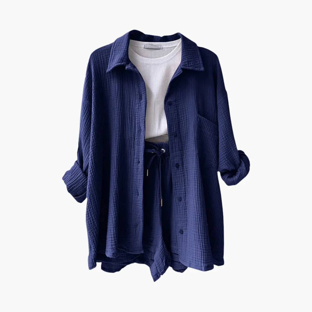 Cotton Lounge Set - Kelly