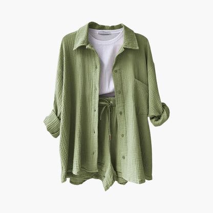 Cotton Lounge Set - Kelly