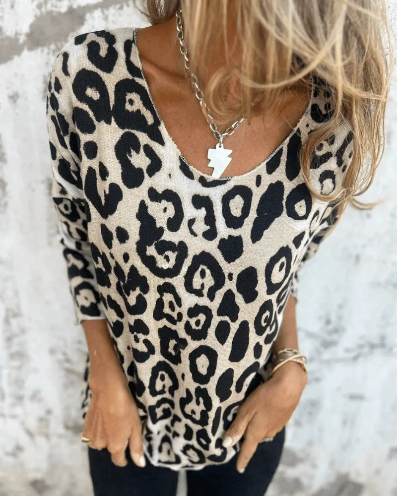 Leopard Print Top - Maelin