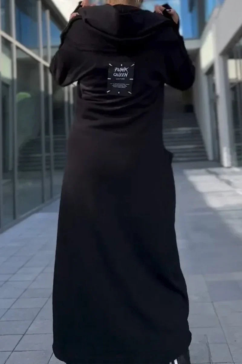 Long Hoodie with Zipper - Malou