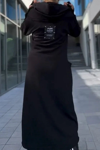 Long Hoodie with Zipper - Malou