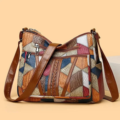 Mosaic Leather Handbag - Marysol