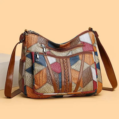 Mosaic Leather Handbag - Marysol