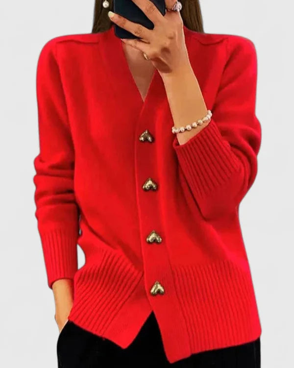Ladies’ Knit V-Neck Cardigan