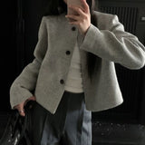 Cropped Textured Cardigan