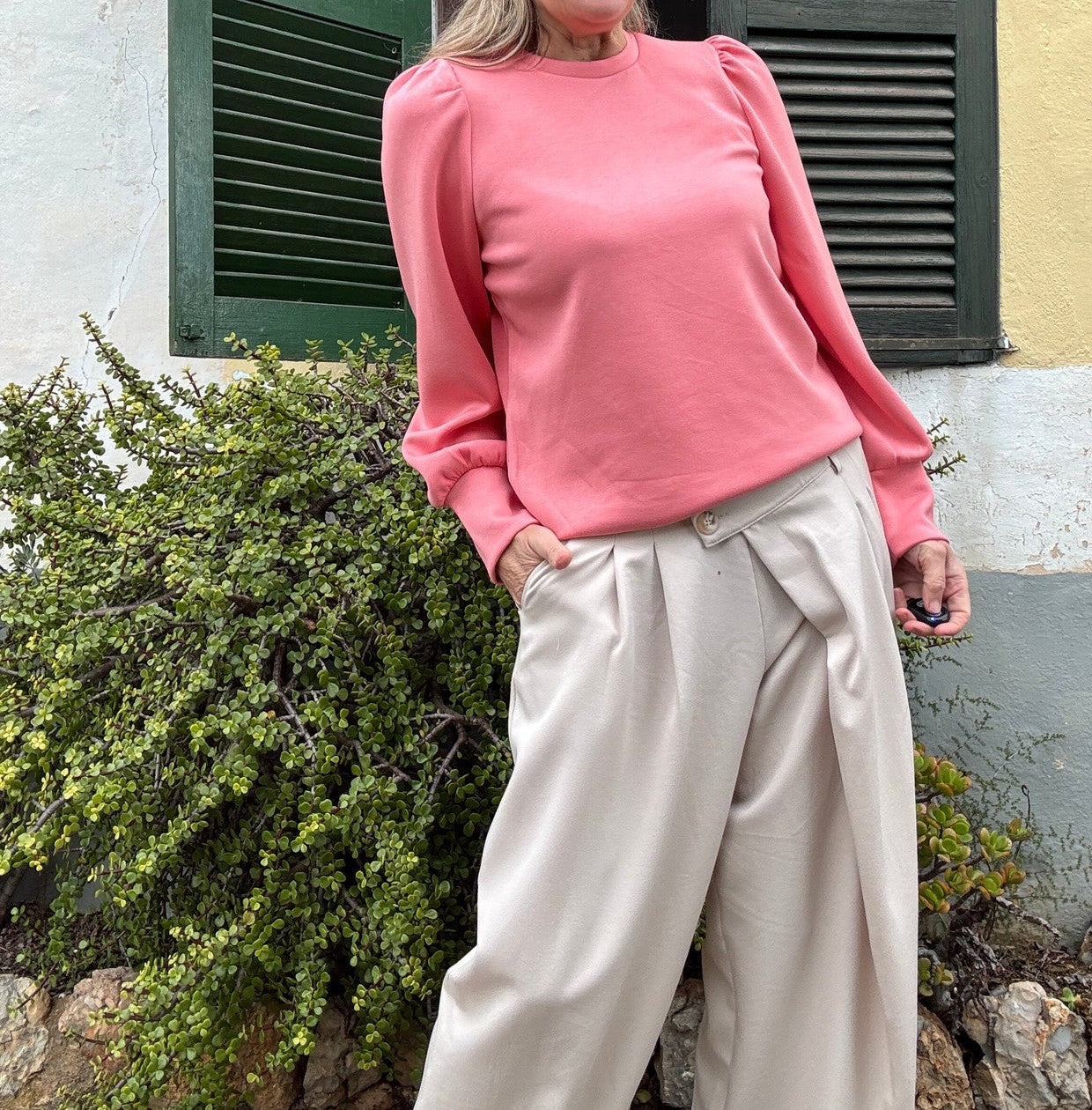 Scuba Puff Sleeve Sweater