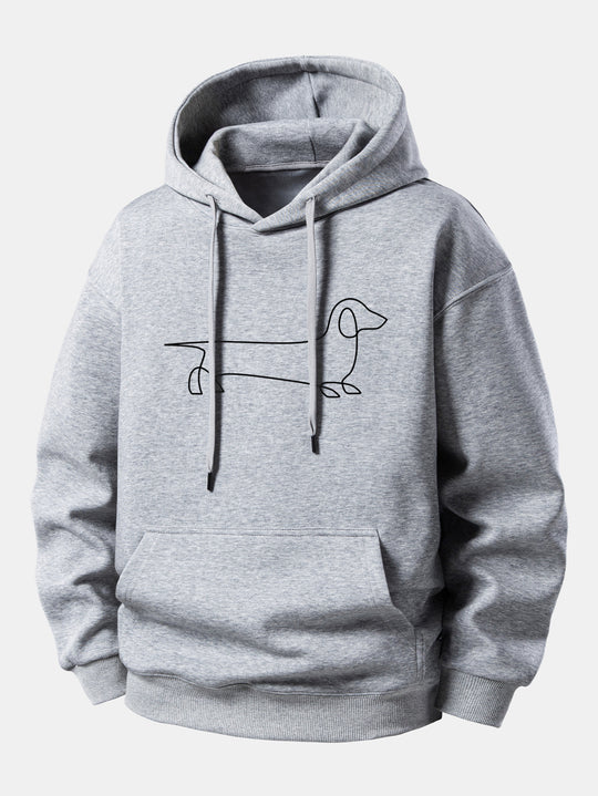 Dachshund Printed Hoodie