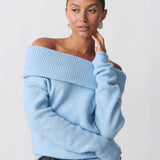 Ladies’ Off Shoulder Knit Jumper