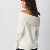 Ladies’ Off Shoulder Knit Jumper