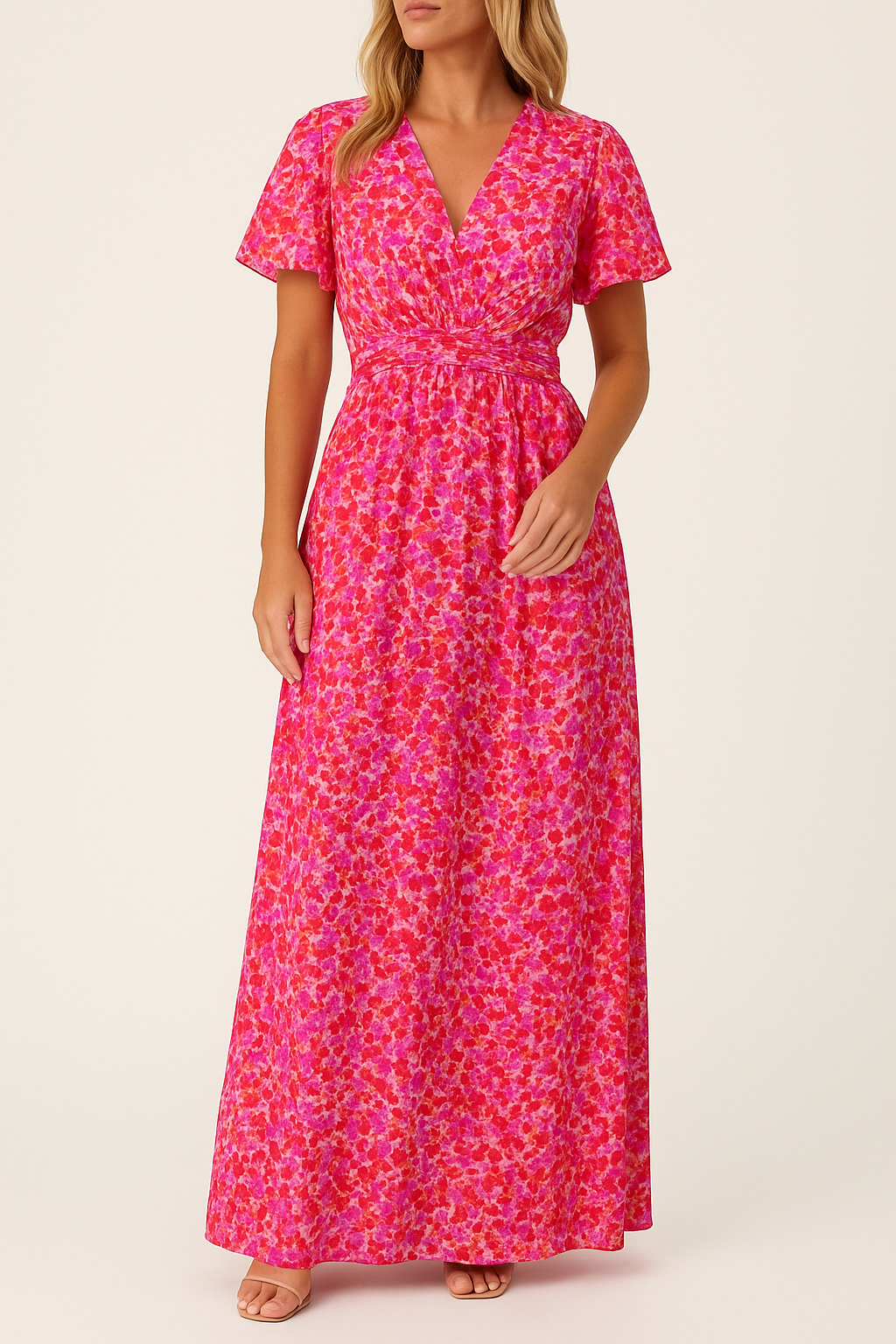 Maxi Dress with Floral Pattern - Lara
