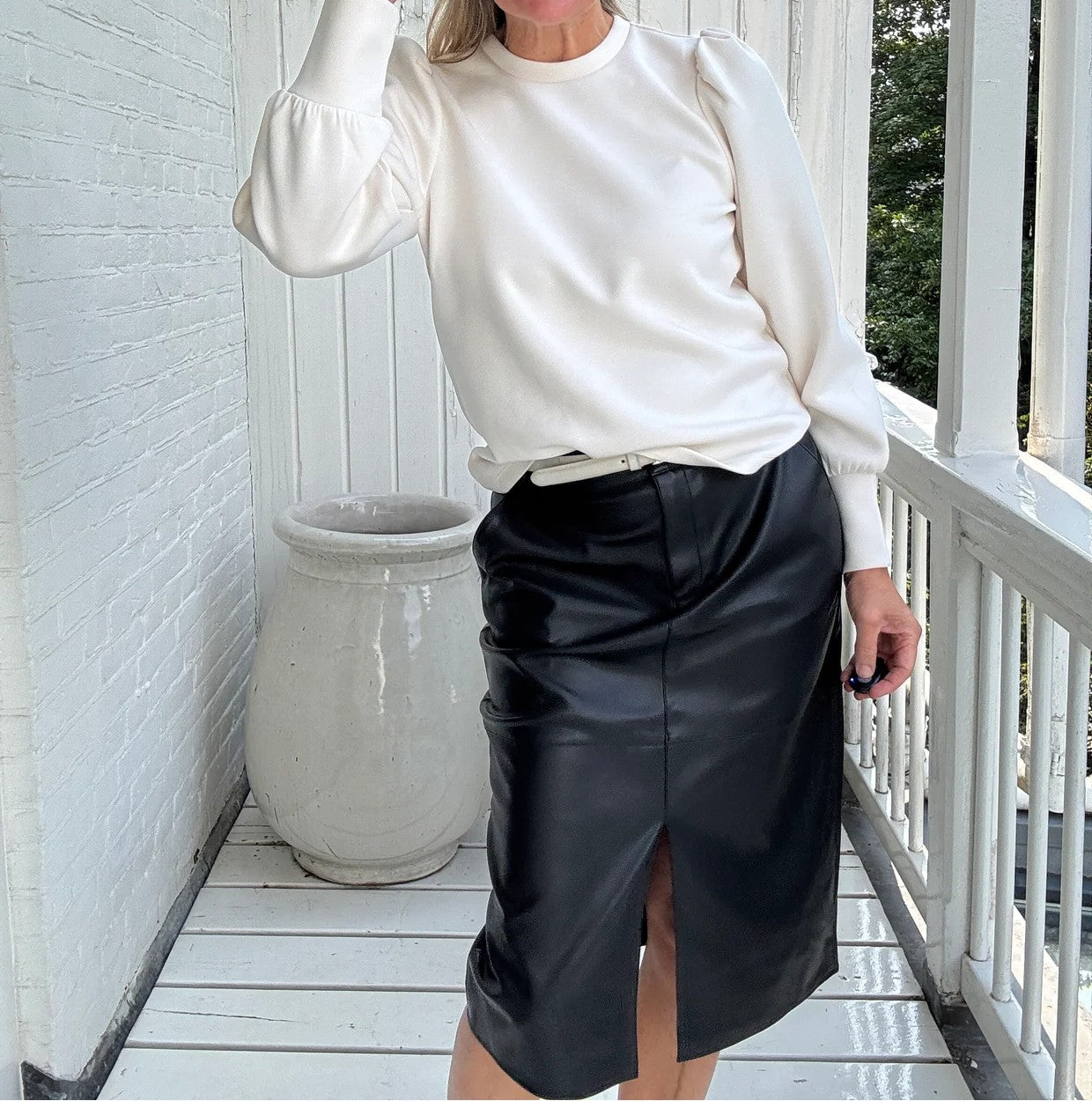 Scuba Puff Sleeve Sweater