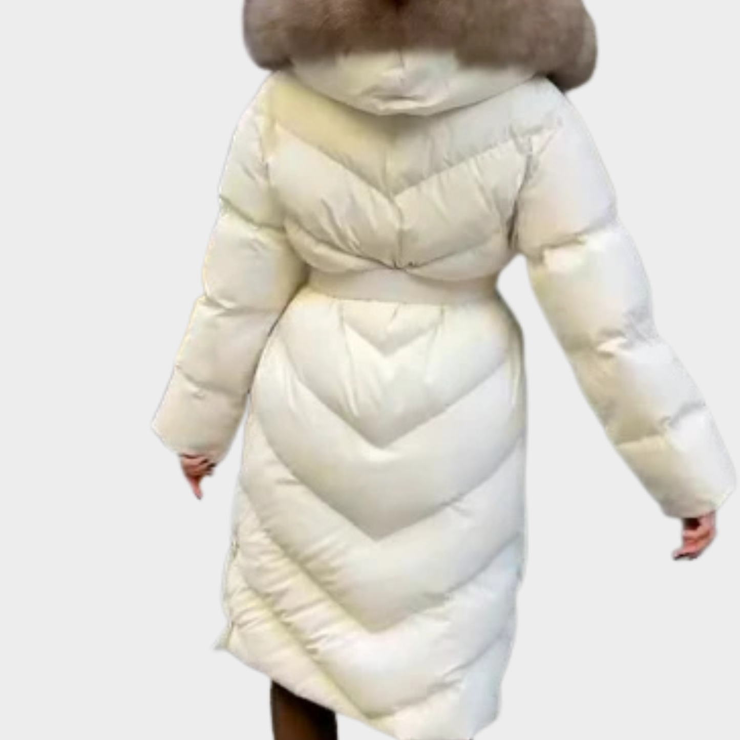 Winter coat with fur collar - Christina