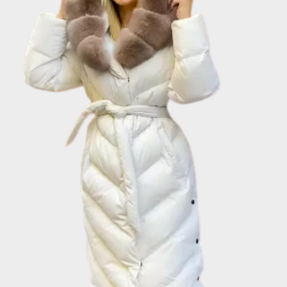 Winter coat with fur collar - Christina