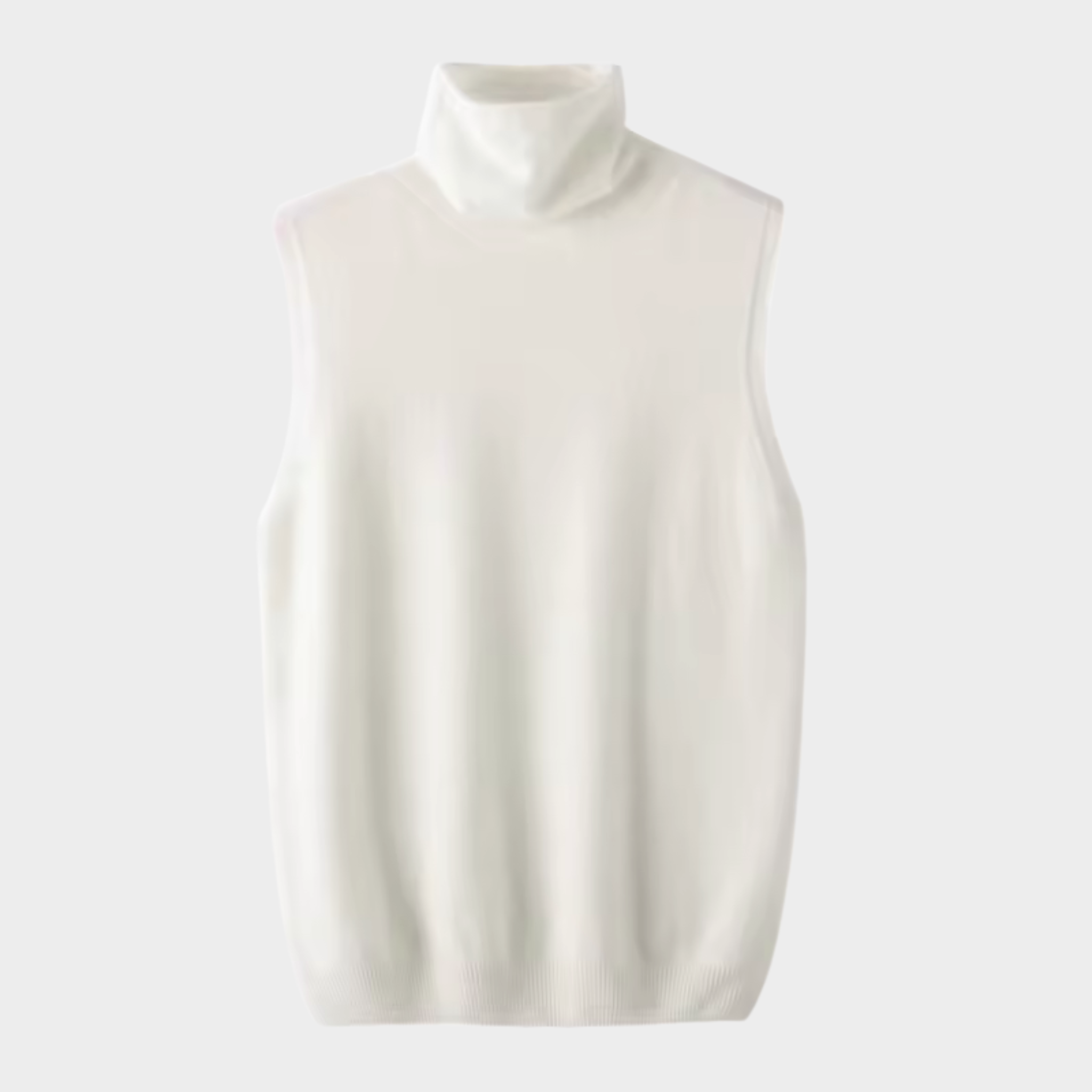 Sleeveless Turtleneck Jumper