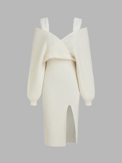 Off-Shoulder Dress - Rosemary